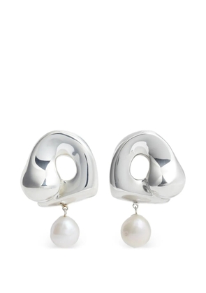 Agmes x Simone Bodmer-Turner large Sandra drop earrings - Silver