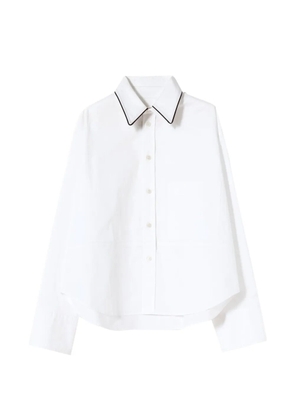 Plan C buttoned collar shirt - White