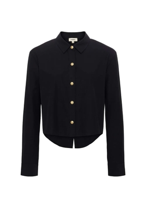 L'Agence Cosette button long-sleeve shirt - Black