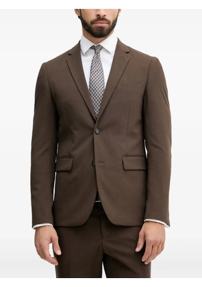 Lindbergh button flap suit - Brown