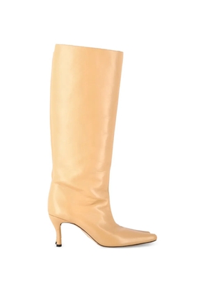 BY FAR 2023 Stevie leather boots - Neutrals