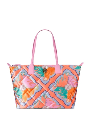 Kurt Geiger London Drench quilt-design tote bag - Orange