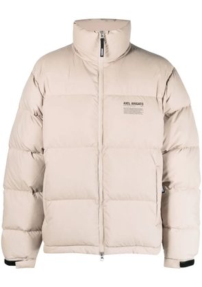 Axel Arigato logo-print padded jacket - Brown