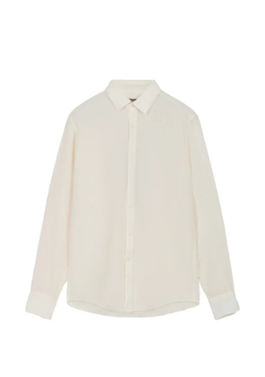 Canali linen shirt - Neutrals