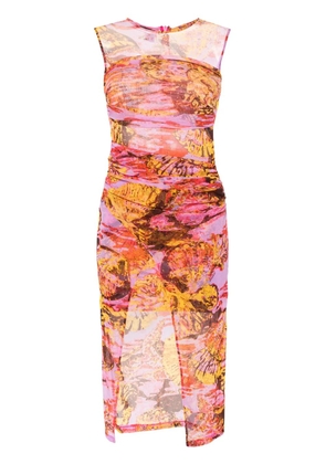 PINKO sea-print midi dress