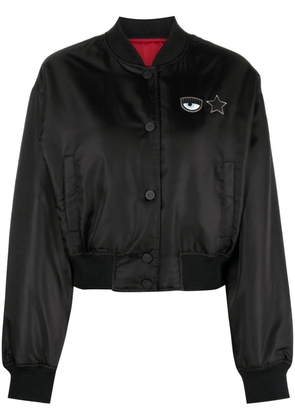 Chiara Ferragni Eye Star logo bomber jacket - Black