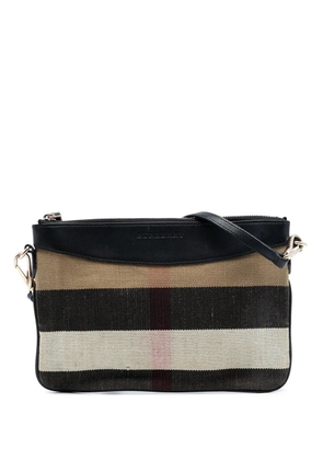 Burberry Pre-Owned 2000-2017 Mega Check Canvas Peyton crossbody bag - Brown