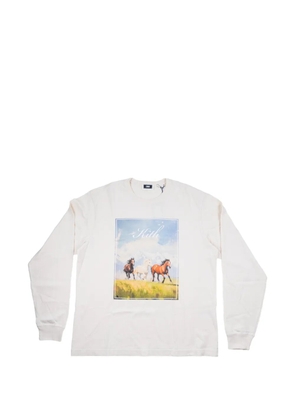 KITH long-sleeve mustangs T-shirt - White