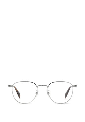 Eyewear by David Beckham round-frame metal glasses - Silver