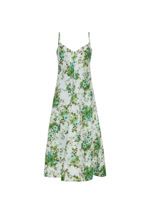 Cara Cara Mae floral-pattern midi dress - White