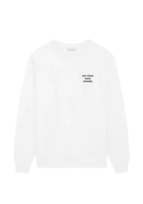 Drôle De Monsieur slogan crew-neck sweatshirt - White