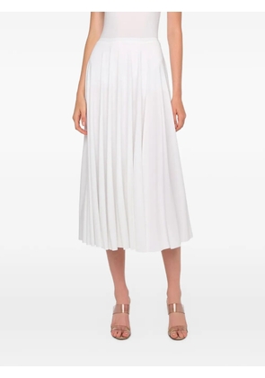 Norma Kamali draped midi skirt - White