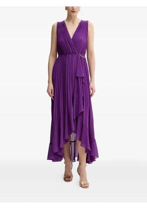 Morgan pleated chain maxi dress - Purple