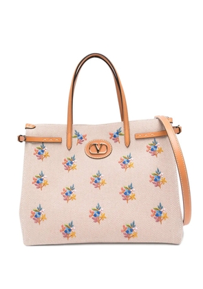 Valentino Garavani floral-print tote bag - Neutrals