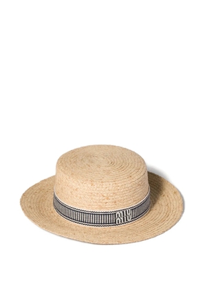 Miu Miu raffia hat - Neutrals