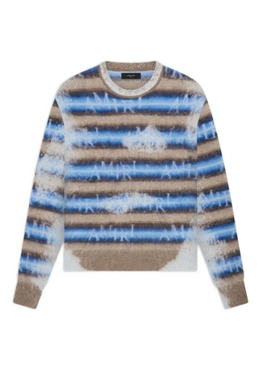 AMIRI striped hoodie - Blue