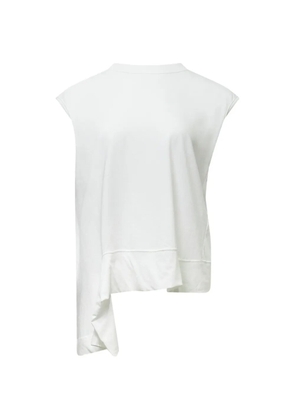 Yohji Yamamoto symmetric sleeveless T-shirt - White