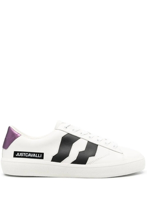 Just Cavalli logo-print low-top sneakers - White