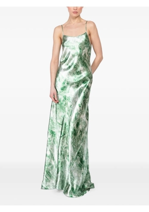 Victoria Beckham strap V-neck dress - Green