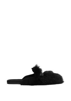 Dolce & Gabbana fur mules - Black