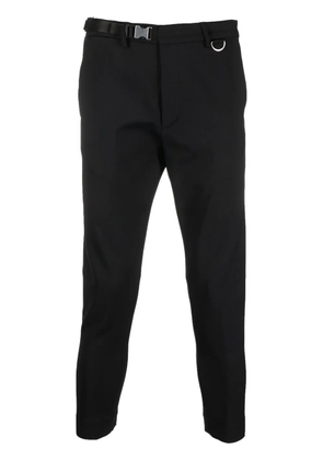 Low Brand tapered cropped trousers - Black