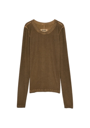 Uma Wang crewneck blouse - Brown