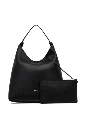 DKNY logo-plaque tote bag - Black
