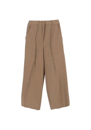 Cult Gaia 2024 Caro cropped wide-leg trousers - Brown