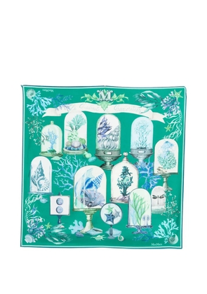 Max Mara undersea-print scarf - Green