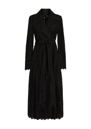 Dolce & Gabbana lace belted coat - Black