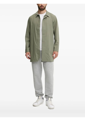 K-Way logo-patch buttoned jacket - Green