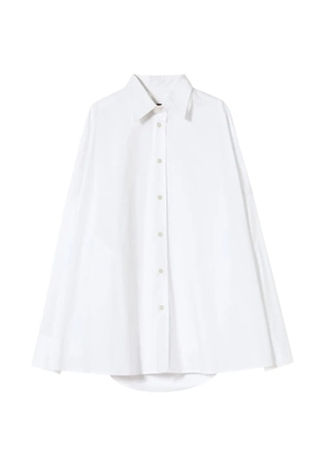 Plan C drapped-back shirt - White