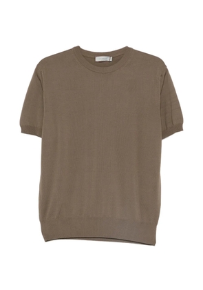 Canali short-sleeve crew-neck T-shirt - Brown