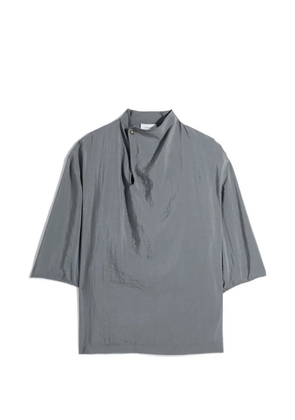 LEMAIRE jewel-button collar blouse - Grey