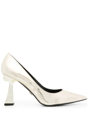 Kurt Geiger London 95mm metallic-finish pumps - Gold