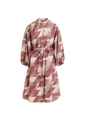 Essentiel Antwerp patterned midi dress - Brown