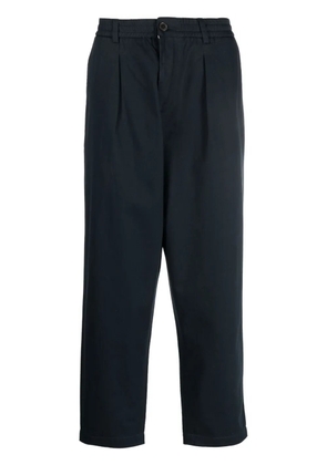Universal Works elasticated-waistband tapered trousers - Blue