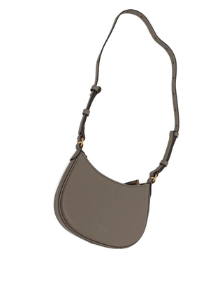 PINKO baby Half Moon leather shoulder bag - Grey