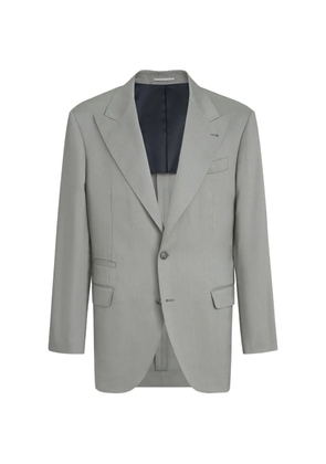 Brunello Cucinelli peak-lapel blazer - Green