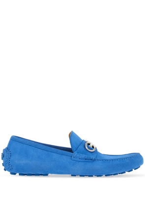 Ferragamo Gancini-buckle leather loafers - Blue
