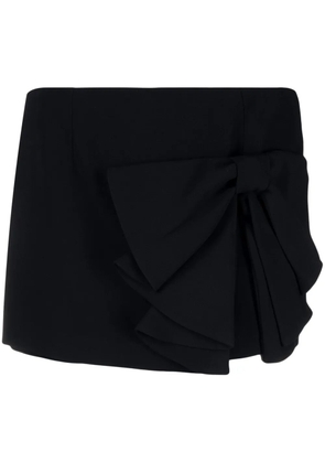 RED Valentino bow-embellished mini skort - Black