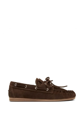 ALOHAS Rowan laces suede loafers - Brown