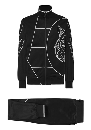 Plein Sport graphic-print track jacket - Black