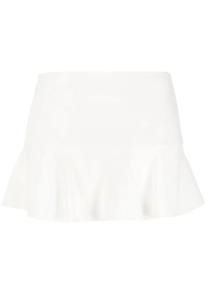 RED Valentino flared-hem mini skort - White