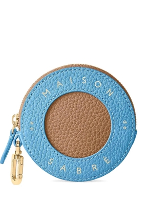 MAISON de SABRÉ zip leather coin purse - Blue