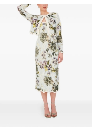 Cara Cara Orel floral-print midi dress - Blue