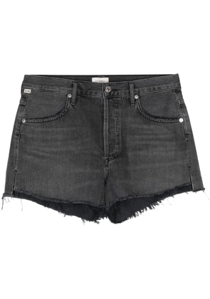 Citizens of Humanity Annabelle raw-cut denim shorts - Black