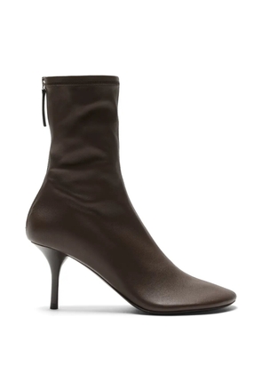 Acne Studios round-toe leather ankle boots - Brown