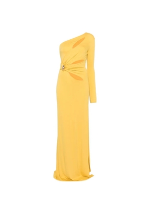 Elisabetta Franchi cut-out maxi dress - Yellow