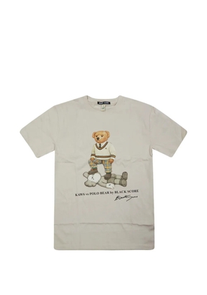 Black Score V-neck T-shirt - Neutrals